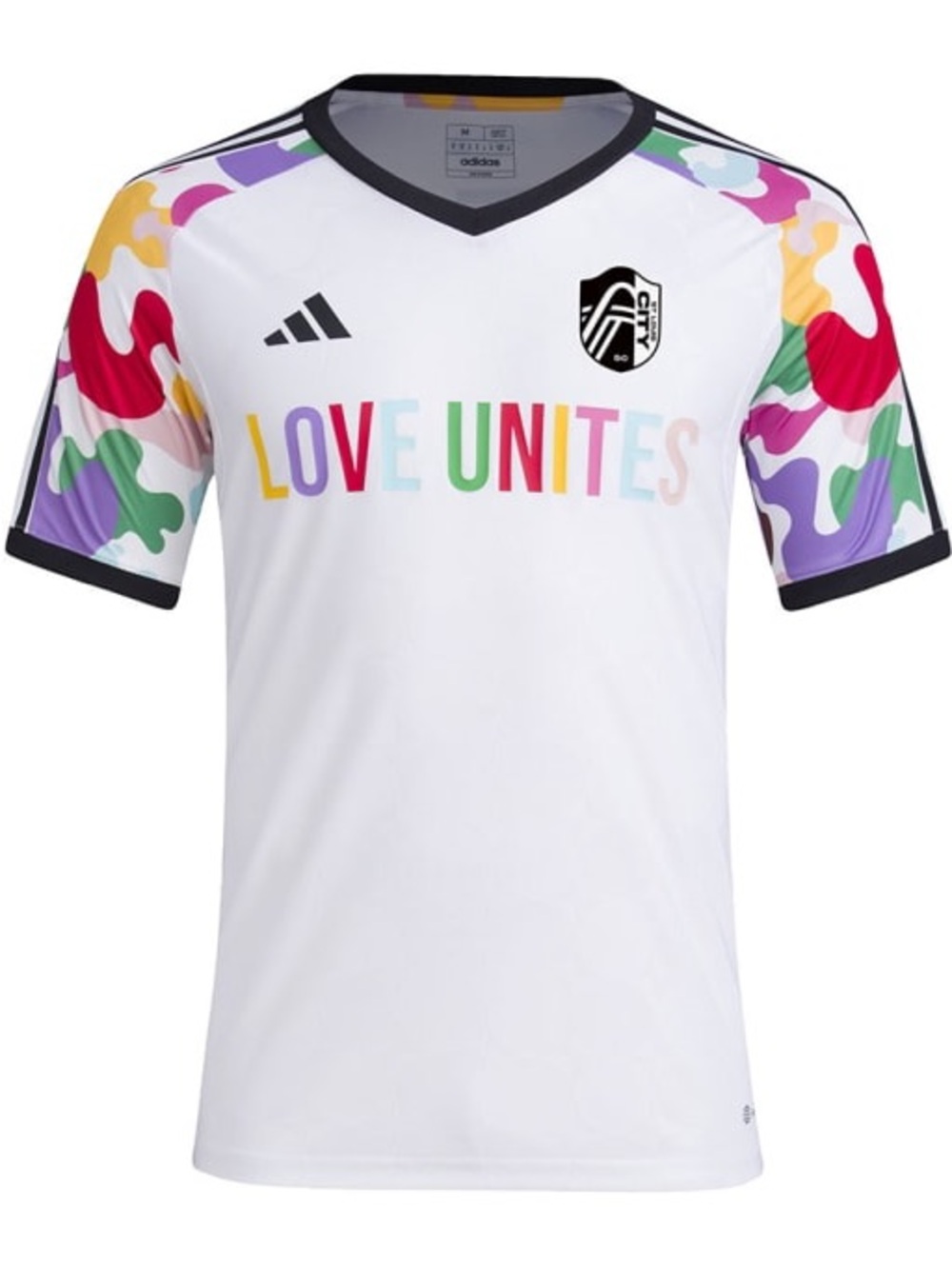 ADIDAS ST LOUIS CITY SC MENS WHITE PRIDE PRE MATCH PRE-MATCH JERSEY